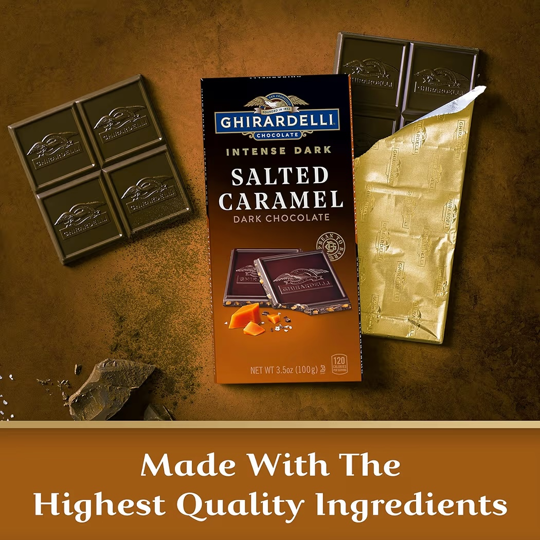 Chocolate Ghirardelli Intense Dark Caramelo Salado 100g