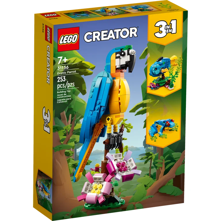 Set Lego Creator 3 en 1 Loro Exótico