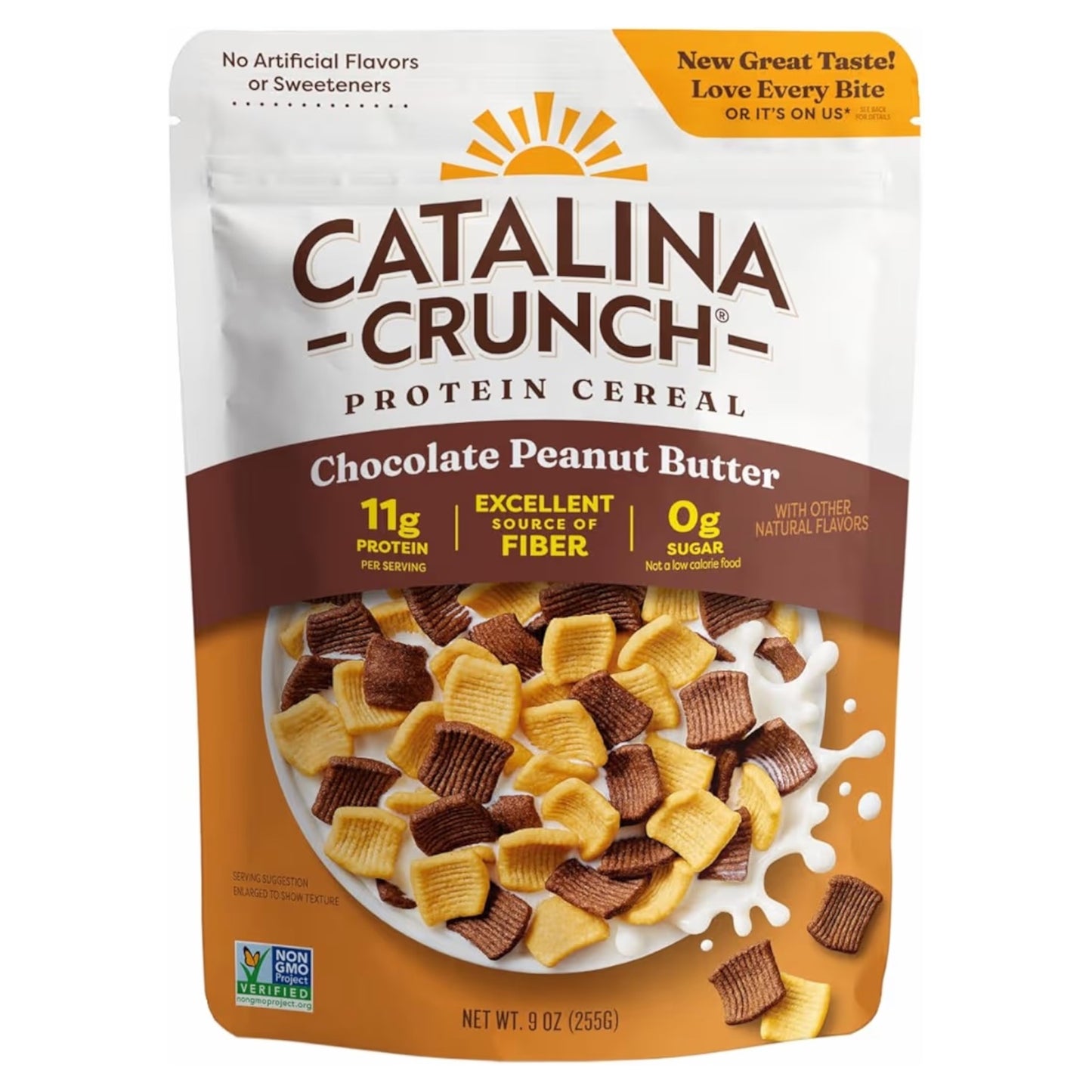 Cereal Proteico Sin Azúcar Catalina Crunch Chocolate Peanut Butter 255g
