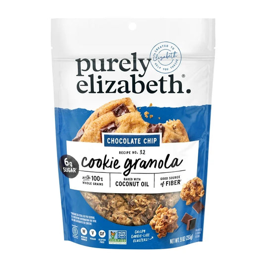 Granola Galleta Purely Elizabeth Chocolate Chip Tamaño Grande 255g