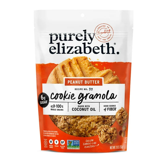 Granola Galleta Purely Elizabeth Peanut Butter Tamaño Grande 255g