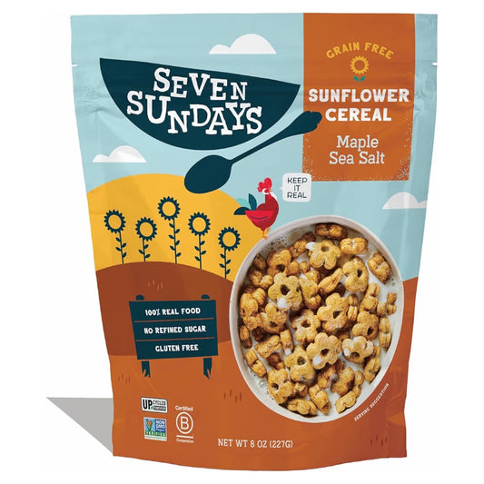 Cereal Proteico Seven Sundays Girasol Maple Sea Salt Tamaño Grande 227g