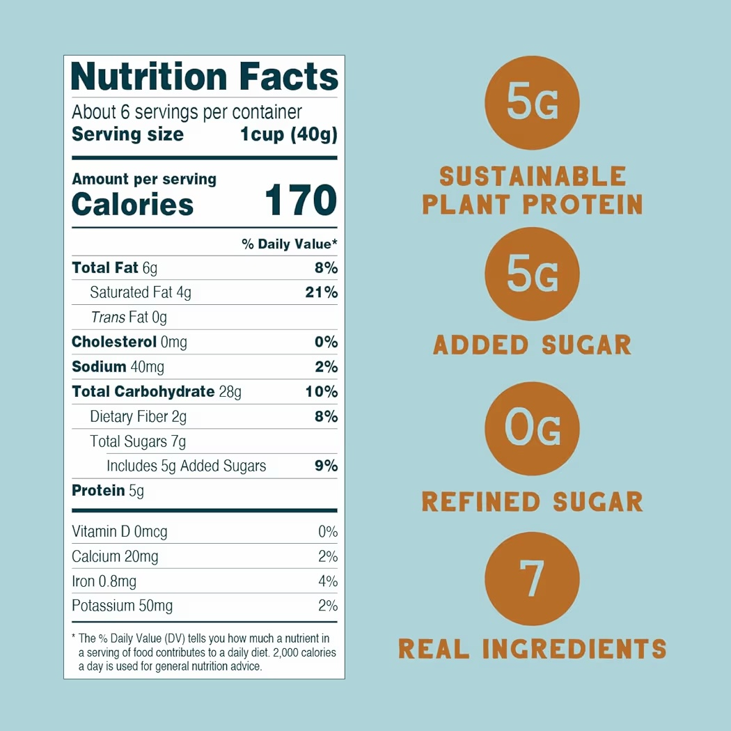 Cereal Proteico Seven Sundays Girasol Maple Sea Salt Tamaño Grande 227g