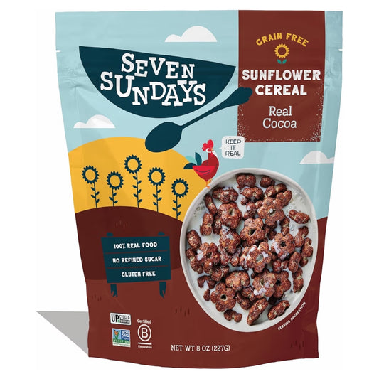 Cereal Proteico Seven Sundays Girasol Real Cocoa Tamaño Grande 227g