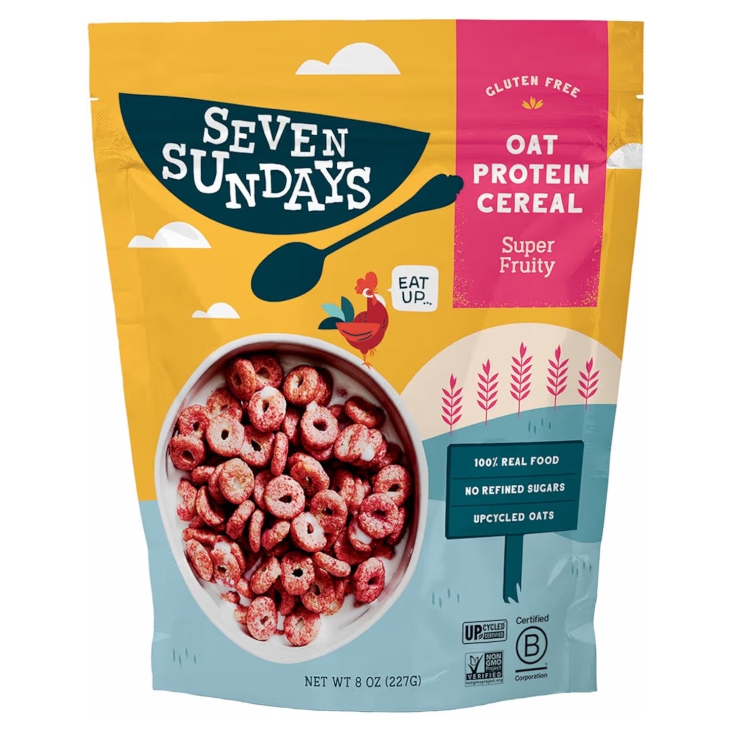 Cereal Proteico Avena Seven Sundays Super Fruity Tamaño Grande 227g