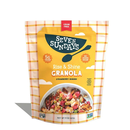 Granola Rise & Shine Seven Sundays Fresa Banana Tamaño Grande 227g