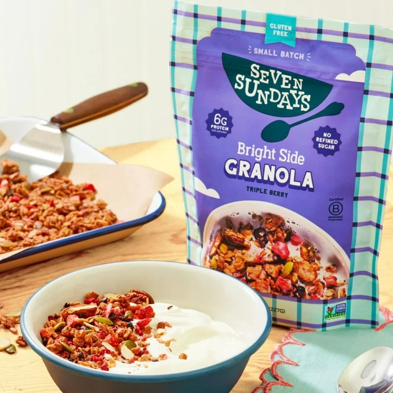 Granola Bright Side Seven Sundays Triple Berry Tamaño Grande 227g