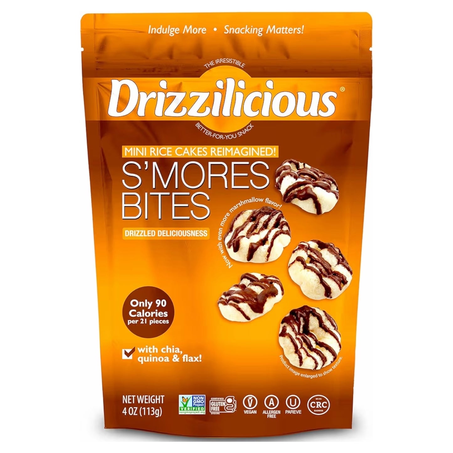 Mini Pasteles Arroz Drizzilicious S’Mores Bites 113g