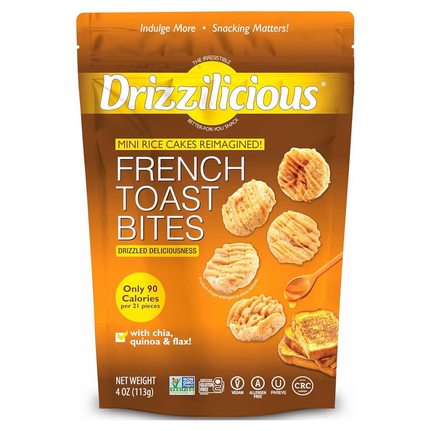 Mini Pasteles Arroz Drizzilicious French Toast Bites 113g