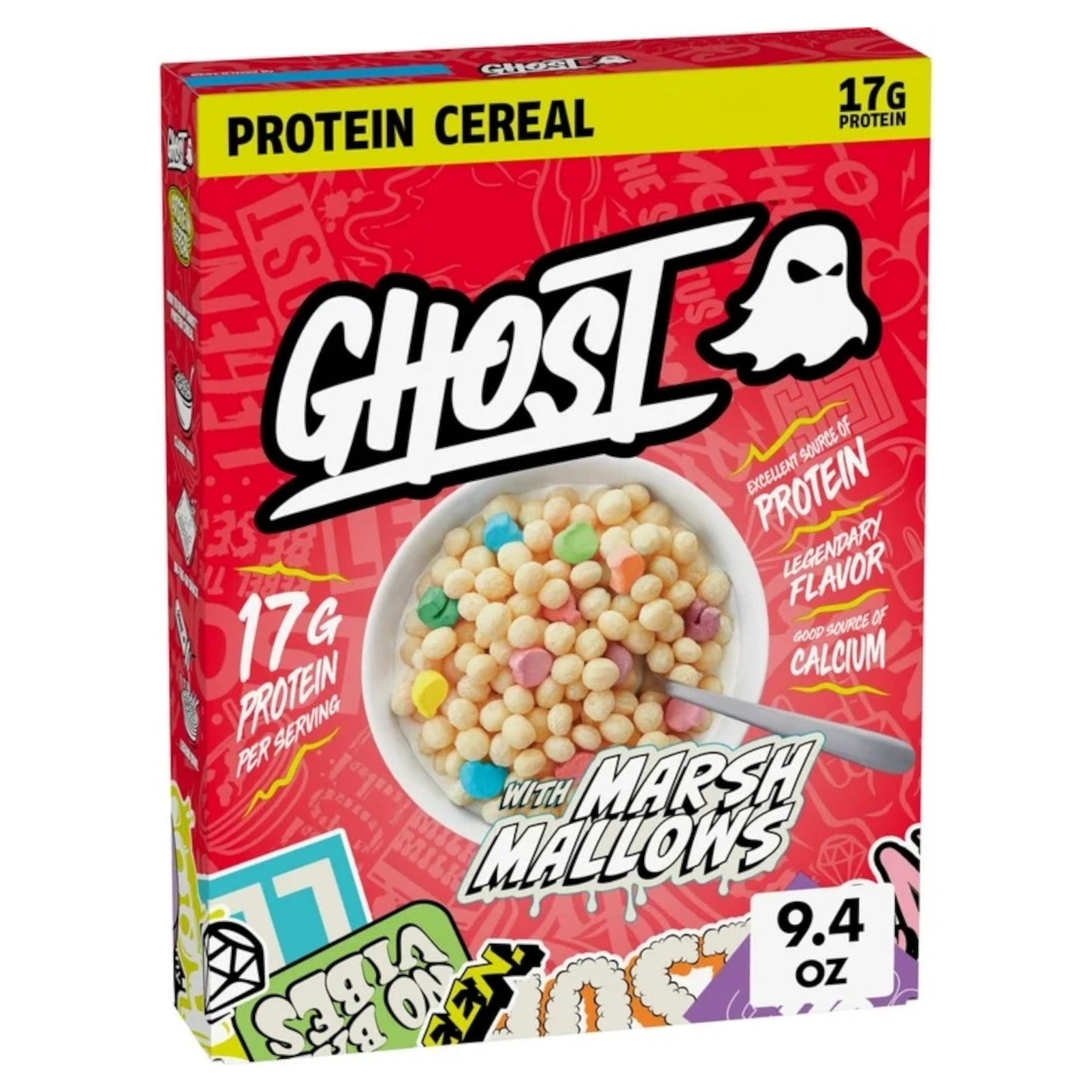 Cereal Proteico Ghost Marshmallows 266g