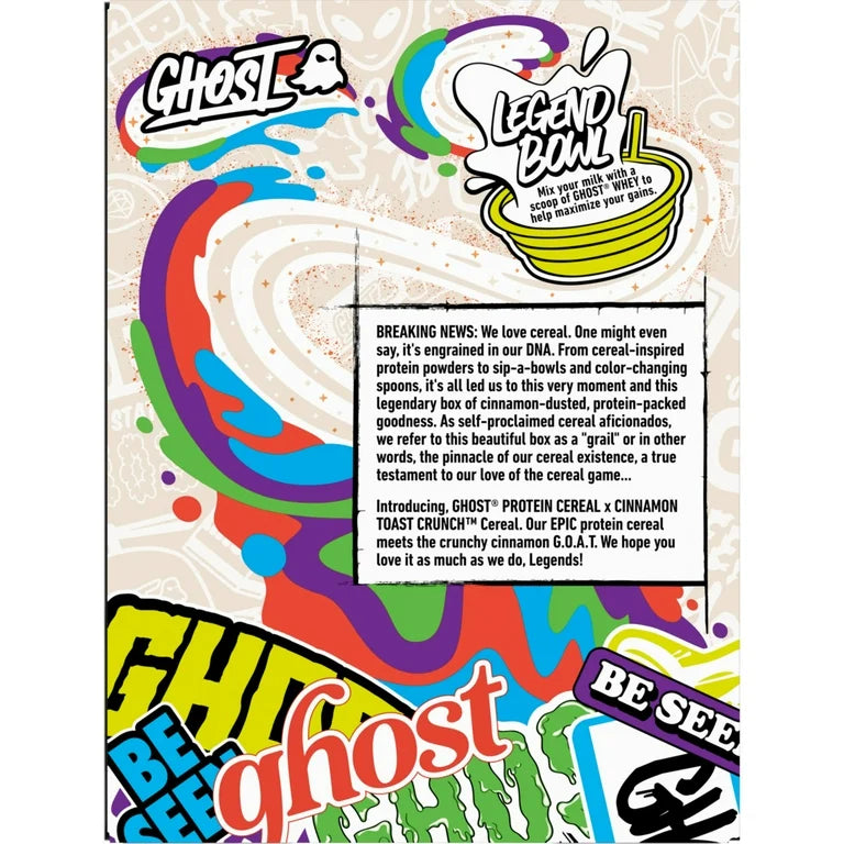 Cereal Proteico Ghost Cinnamon Toast Crunch 260g