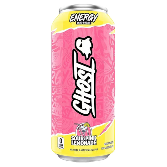 Ghost Energy Sour Pink Lemonade Sin Azúcar 473 mL