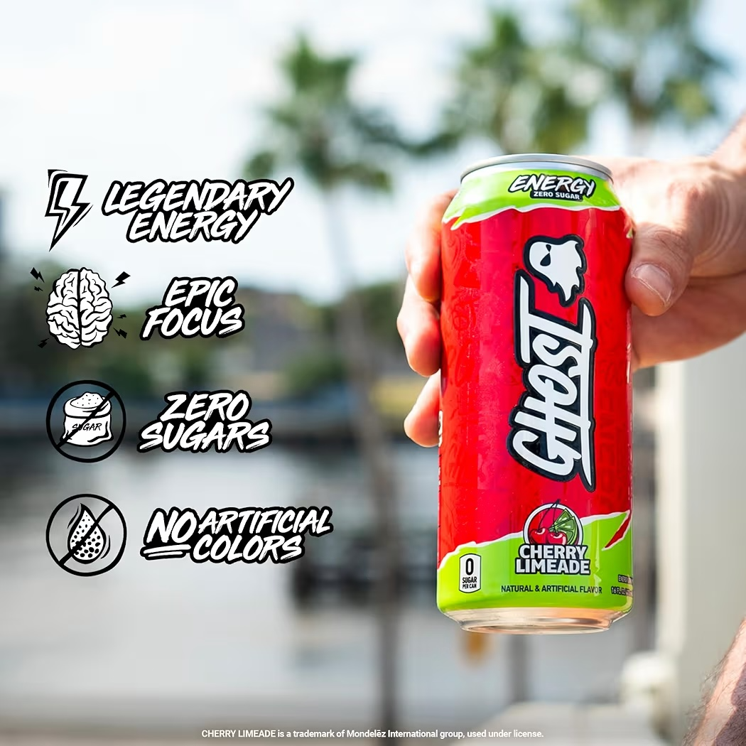 Ghost Energy Limonada Cereza Sin Azúcar 473 mL