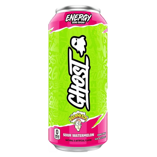 Ghost Energy Warheads Sour Watermelon Sin Azúcar 473 mL