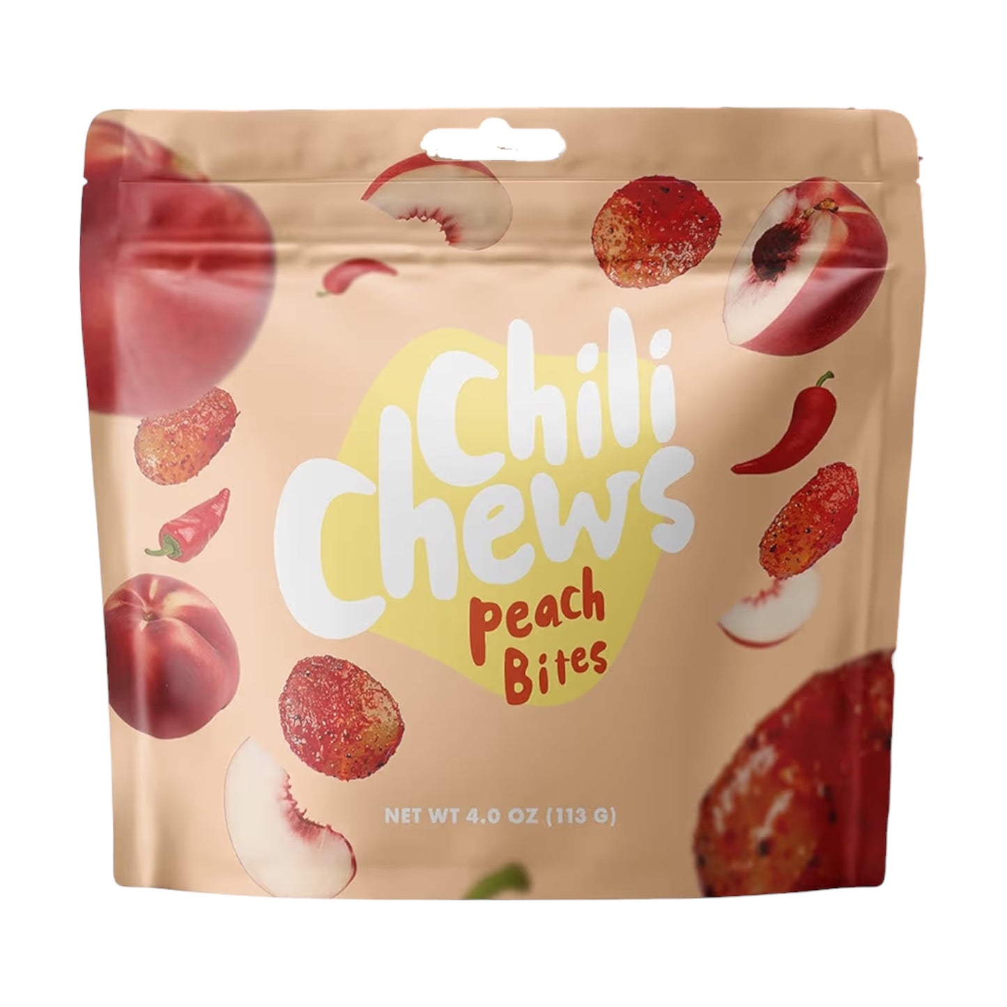 Gomitas Veganas Chili Chews Durazno Peach Bites 113g