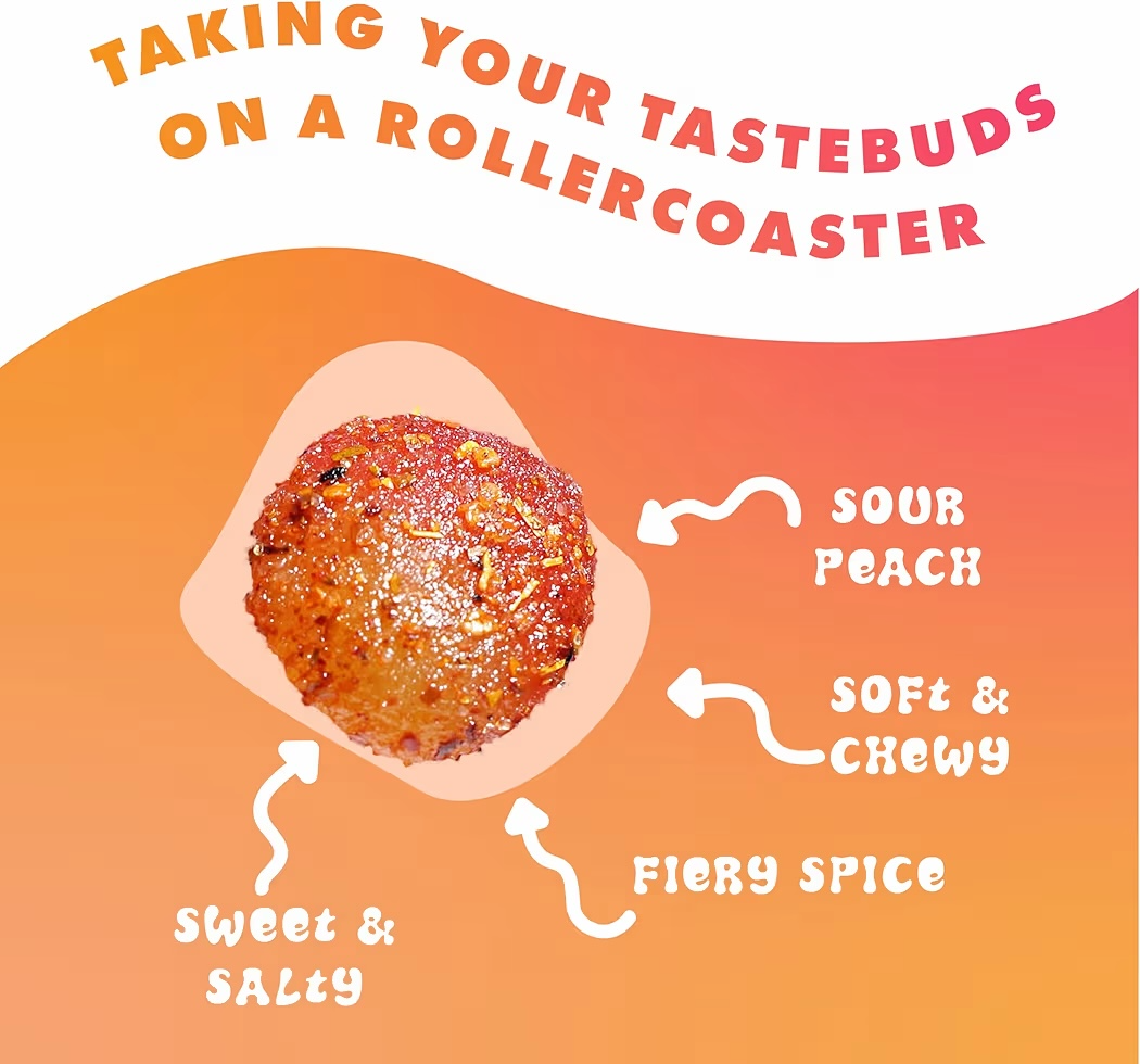 Gomitas Veganas Chili Chews Durazno Peach Bites 113g