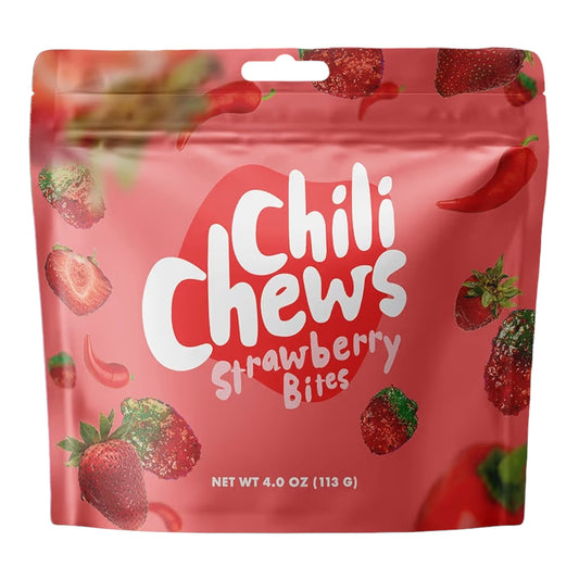 Gomitas Veganas Chili Chews Fresa Strawberry Bites 113g