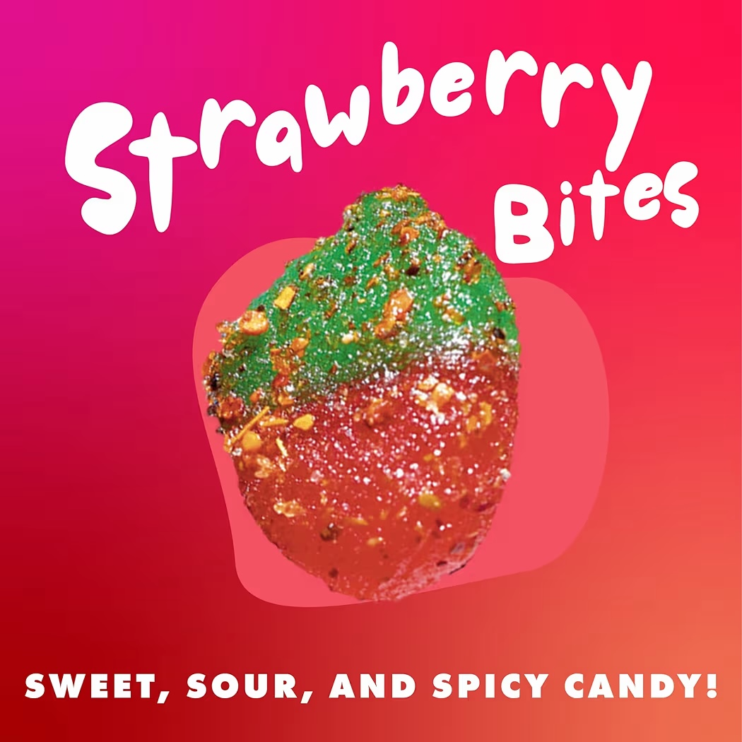 Gomitas Veganas Chili Chews Fresa Strawberry Bites 113g