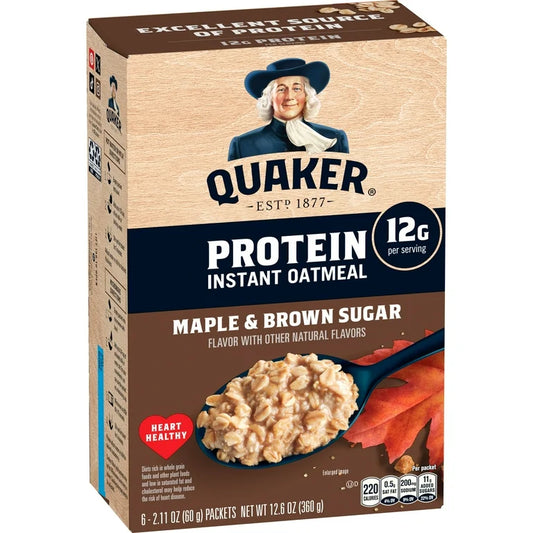 Avena Instantánea Quaker Proteína Maple & Brown Sugar 360g