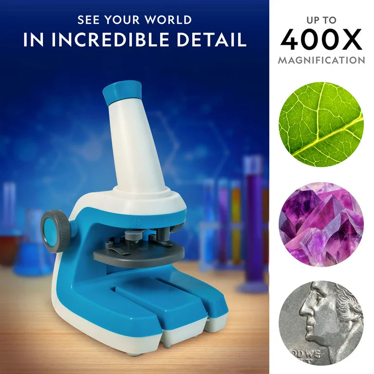 Microscopio Infantil 400x Zoom National Geographic + Accesorios