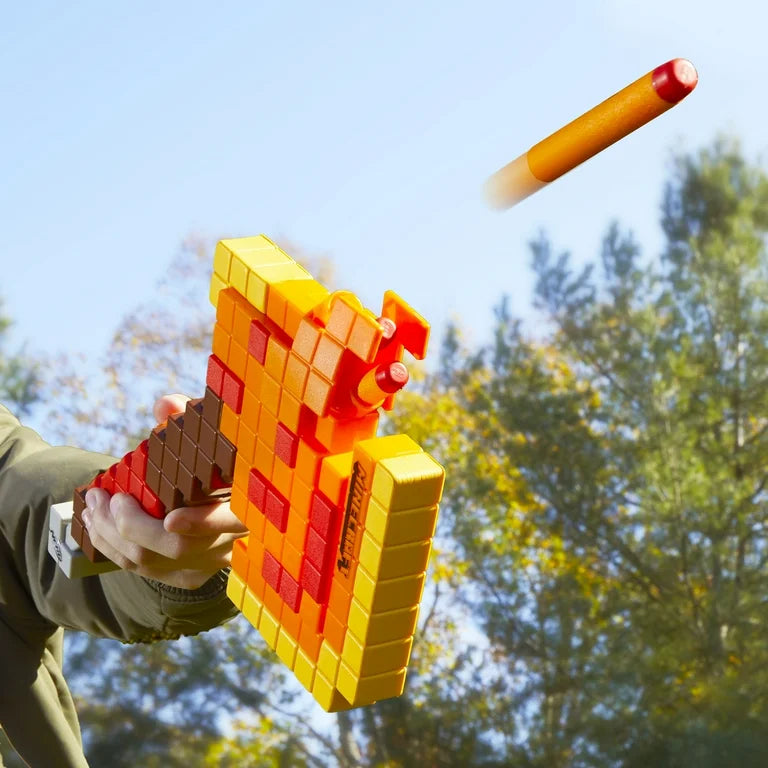 Lanzador de Dardos Nerf Minecraft Firebrand + Accesorios