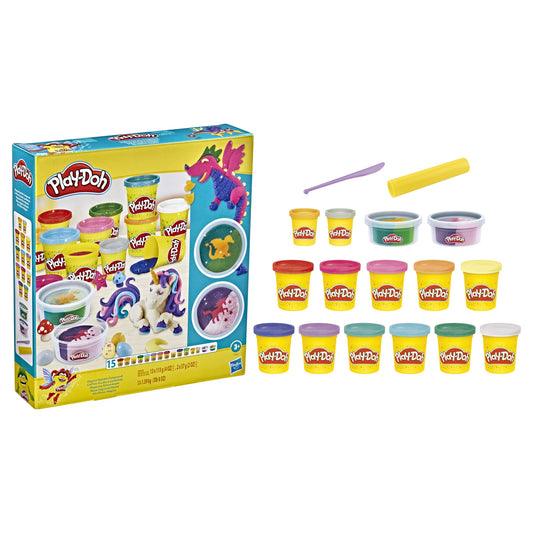 Set Play-Doh Masa Mágica Brillante Magical Sparkle Compound + Accesorios