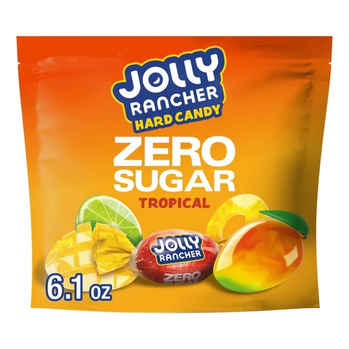 Jolly Rancher Hard Candy Tropical Sin Azucar Tamaño Grande 172g