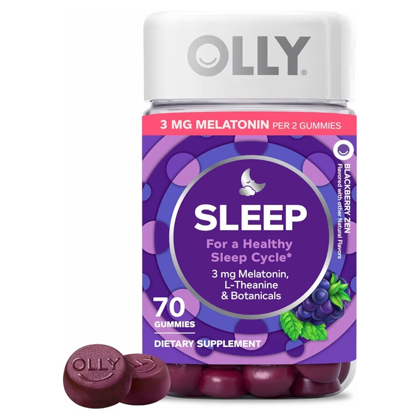 SLEEP: Gomitas Olly Mora Blackberry x70 Unidades