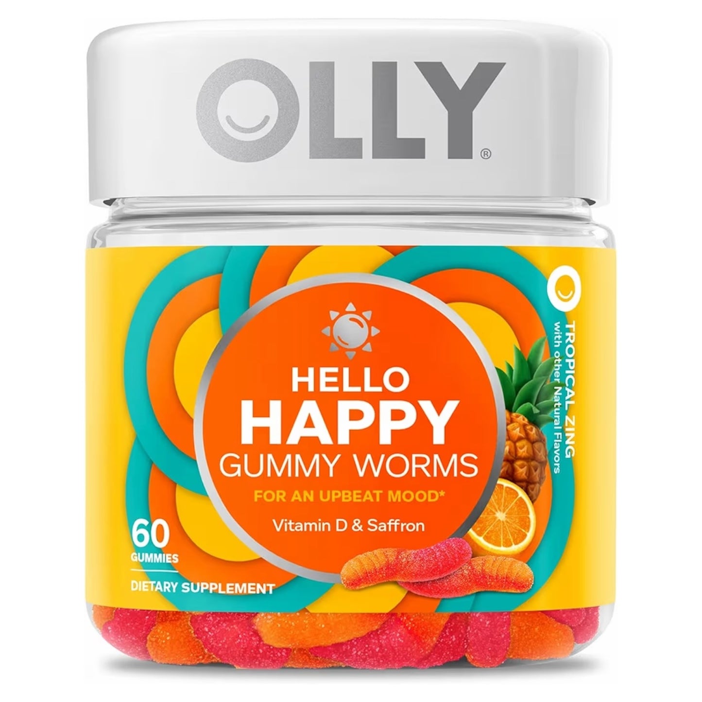 MOOD BALANCE: Gomitas Olly Hello Happy Tropical Zing x60 Unidades