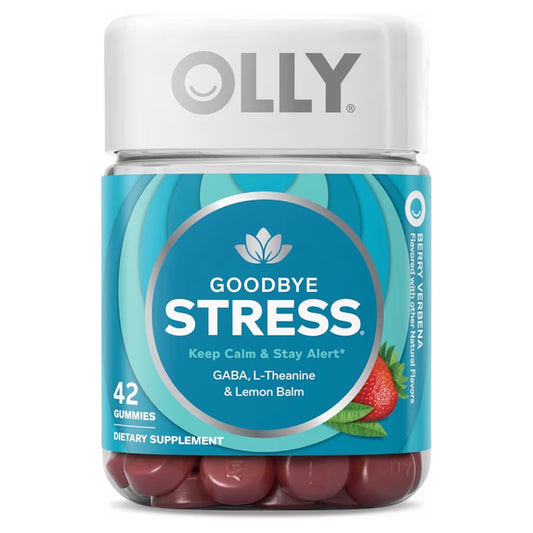 RELIEF: Gomitas Olly Goodbye Stress Berry Verbena x42 Unidades