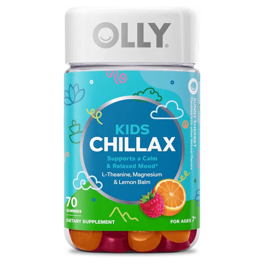 KIDS MOOD BALANCE: Gomitas Olly Kids Chillax Sunny Sherbet x70 Unidades