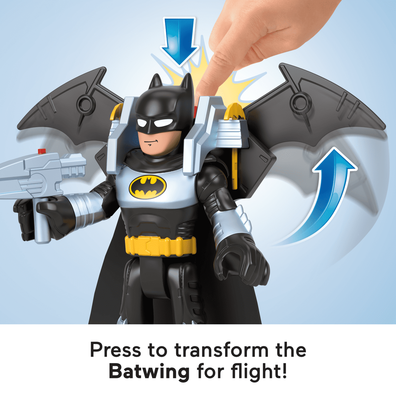 Figura Batman XL Imaginext DC Super Friends Batglider