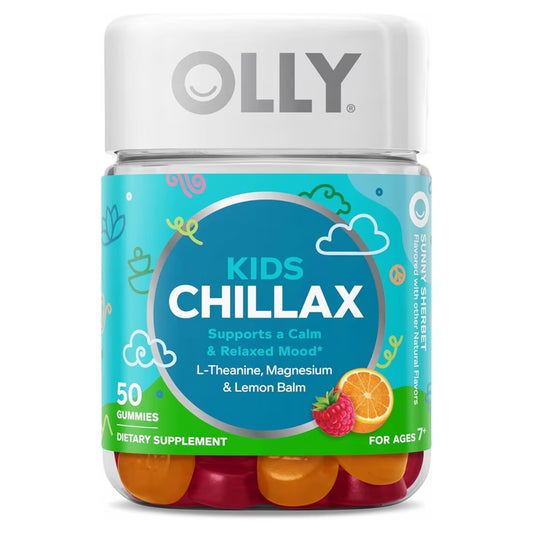 KIDS MOOD BALANCE: Gomitas Olly Kids Chillax Sunny Sherbet x50 Unidades