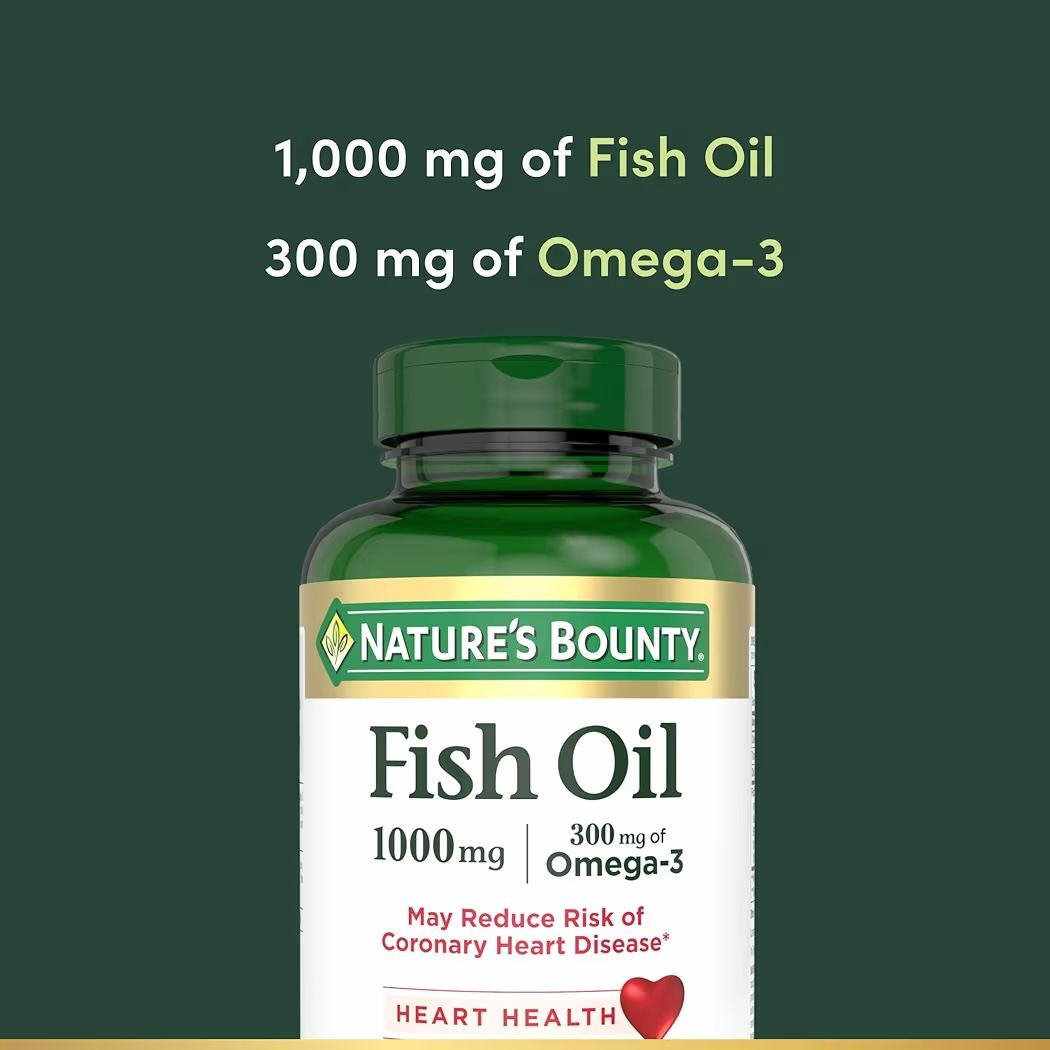 HEART HEALTH: Cápsulas Blandas Nature’s Bounty Aceite Pescado Fish Oil x145 Unidades