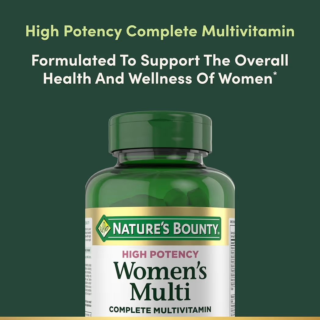 WOMEN’S MULTI: Cápsulas Nature’s Bounty High Potency x120 Unidades