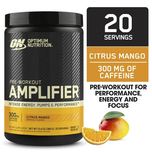 Suplemento Pre-Entreno ON Amplifier Citrus Mango 380g