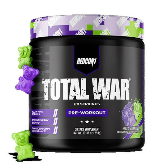 Suplemento Pre-Entreno Redcon1 Total War Sour Gummy Bear 294g