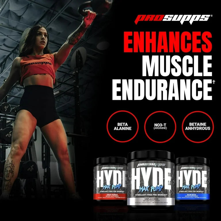 Suplemento Pre-Entreno Prosupps Hyde Max Pump Sin Sabor 248g