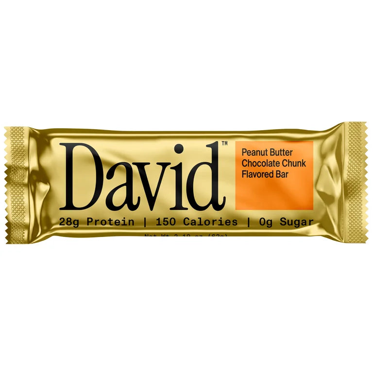 Barras Proteína David Peanut Butter Chocolate Chunk x4 Unidades - 248g