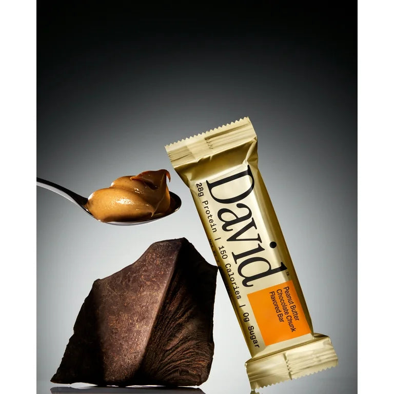 Barras Proteína David Peanut Butter Chocolate Chunk x4 Unidades - 248g