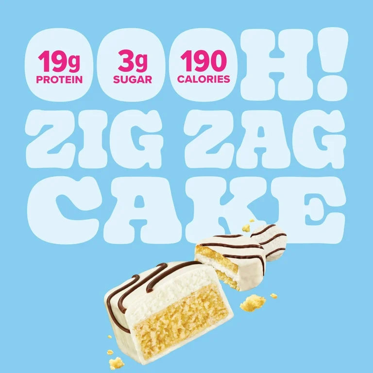 Barras Proteína Pure Protein Zig Zag Cake Gluten Free x4 Unidades - 200g