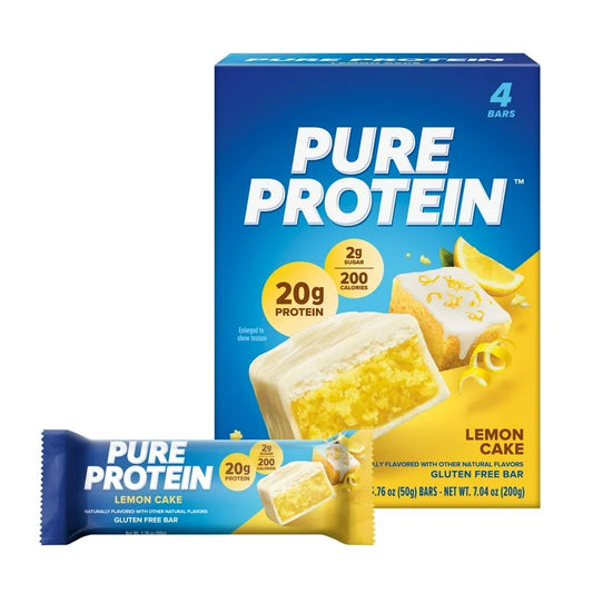 Barras Proteína Pure Protein Lemon Cake Gluten Free x4 Unidades - 200g