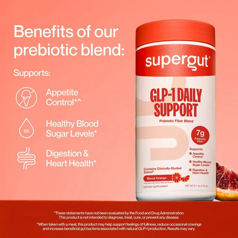 Fibra Prebiótica Naranja Roja Blood Orange Supergut GLP-1 Daily Support 173g