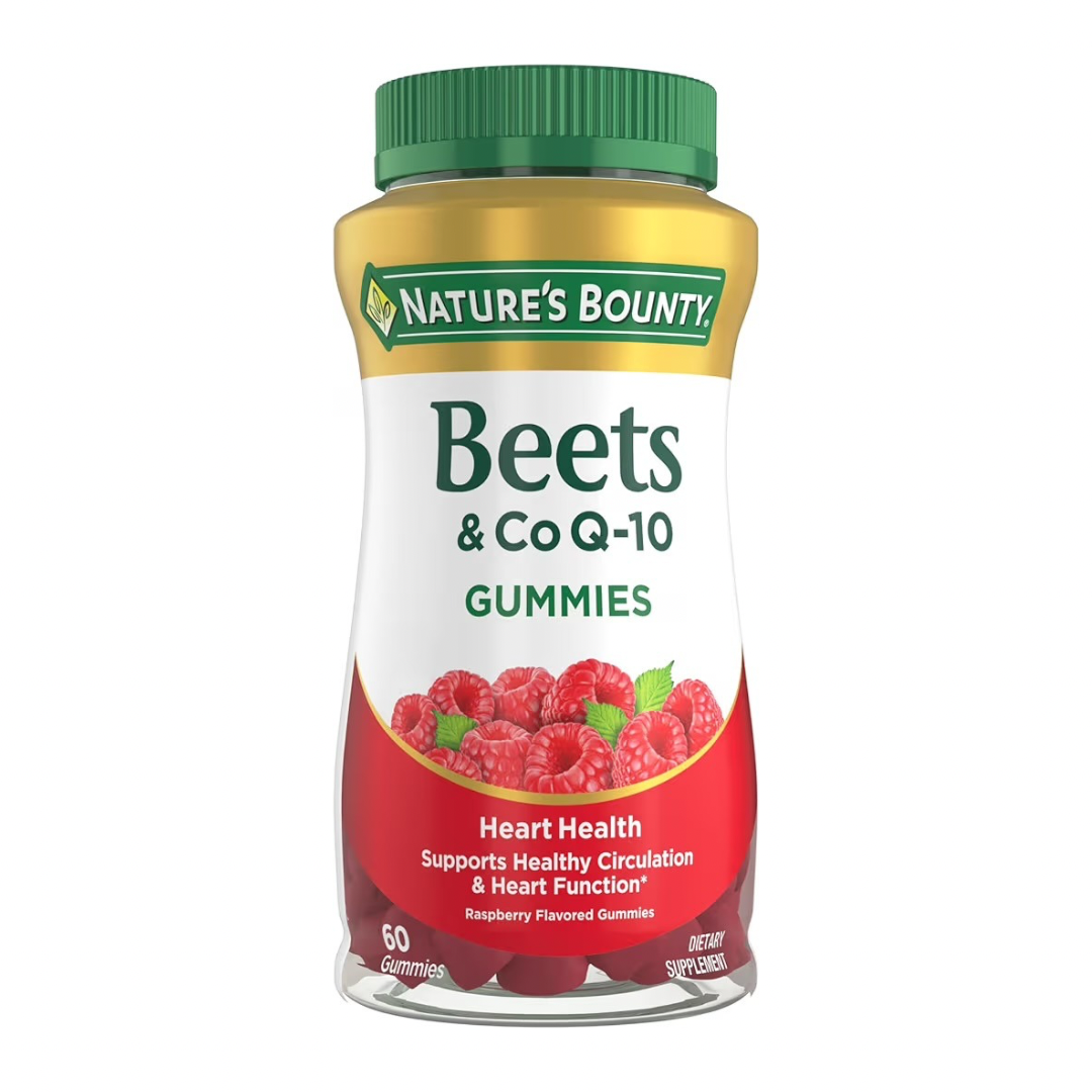 HEART HEALTH: Gomitas Nature’s Bounty Beets & Co Q-10 Frambuesa x60 Unidades