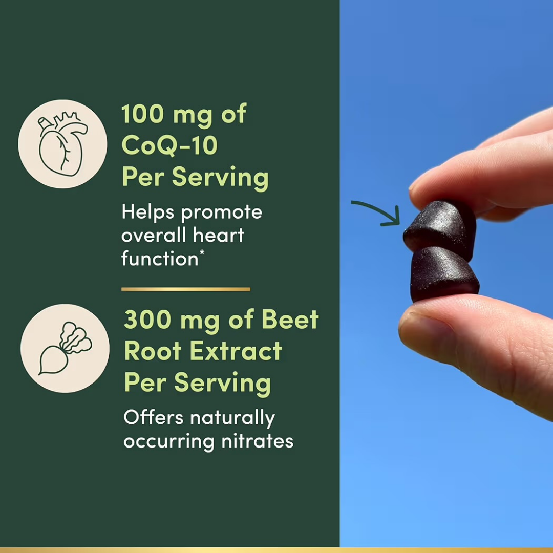 HEART HEALTH: Gomitas Nature’s Bounty Beets & Co Q-10 Frambuesa x60 Unidades