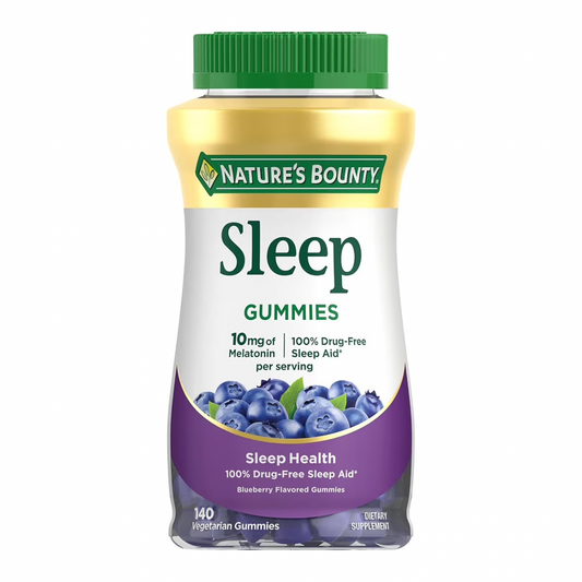 SLEEP: Gomitas Vegetarianas Nature’s Bounty Melatonina Blueberry x140 Unidades