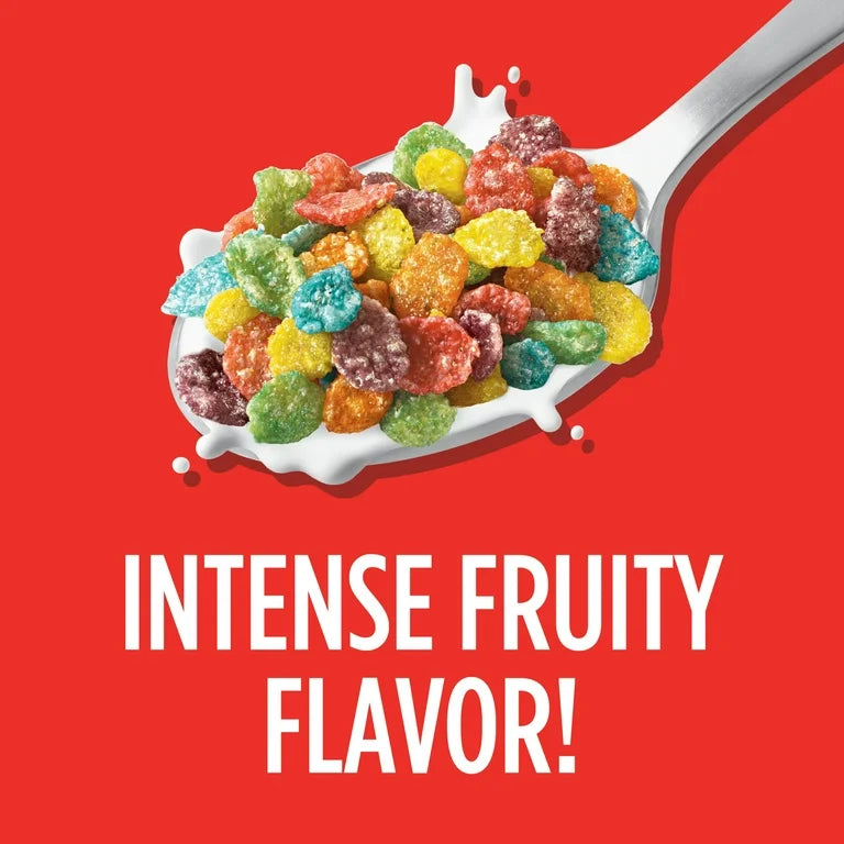 Cereal Frutal Fruity PEBBLES Marshmallow Libre de Gluten Tamaño Familiar 510g