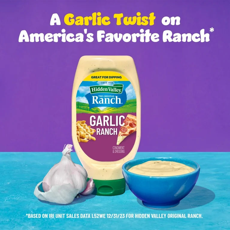 Salsa Hidden Valley Ajo Ranch Tamaño Grande 591 mL