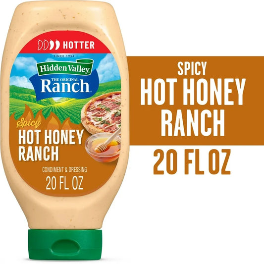 Salsa Hidden Valley Spicy Hot Honey Ranch Tamaño Grande 591 mL