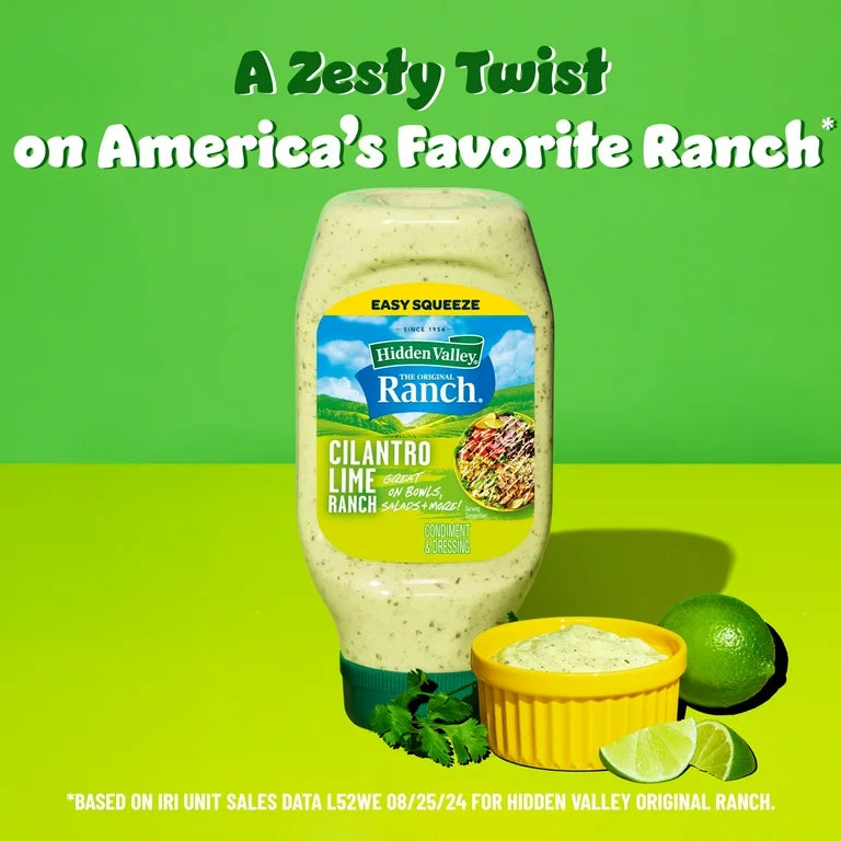 Salsa Hidden Valley Cilantro & Lima Ranch Tamaño Grande 473 mL